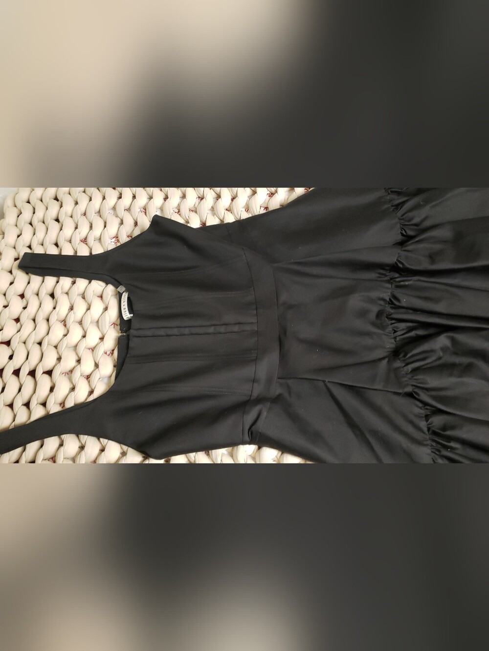 ALICE & OLIVIA DIANA ASYMETRIC COTTON BLEND MIDI DRESS - Picture 5 of 10